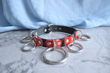 Load image into Gallery viewer, Black &amp; Red Dominatrix collar
