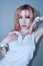 Load image into Gallery viewer, White Demonia cuffs
