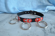 Load image into Gallery viewer, Black &amp; Red Demonia collar
